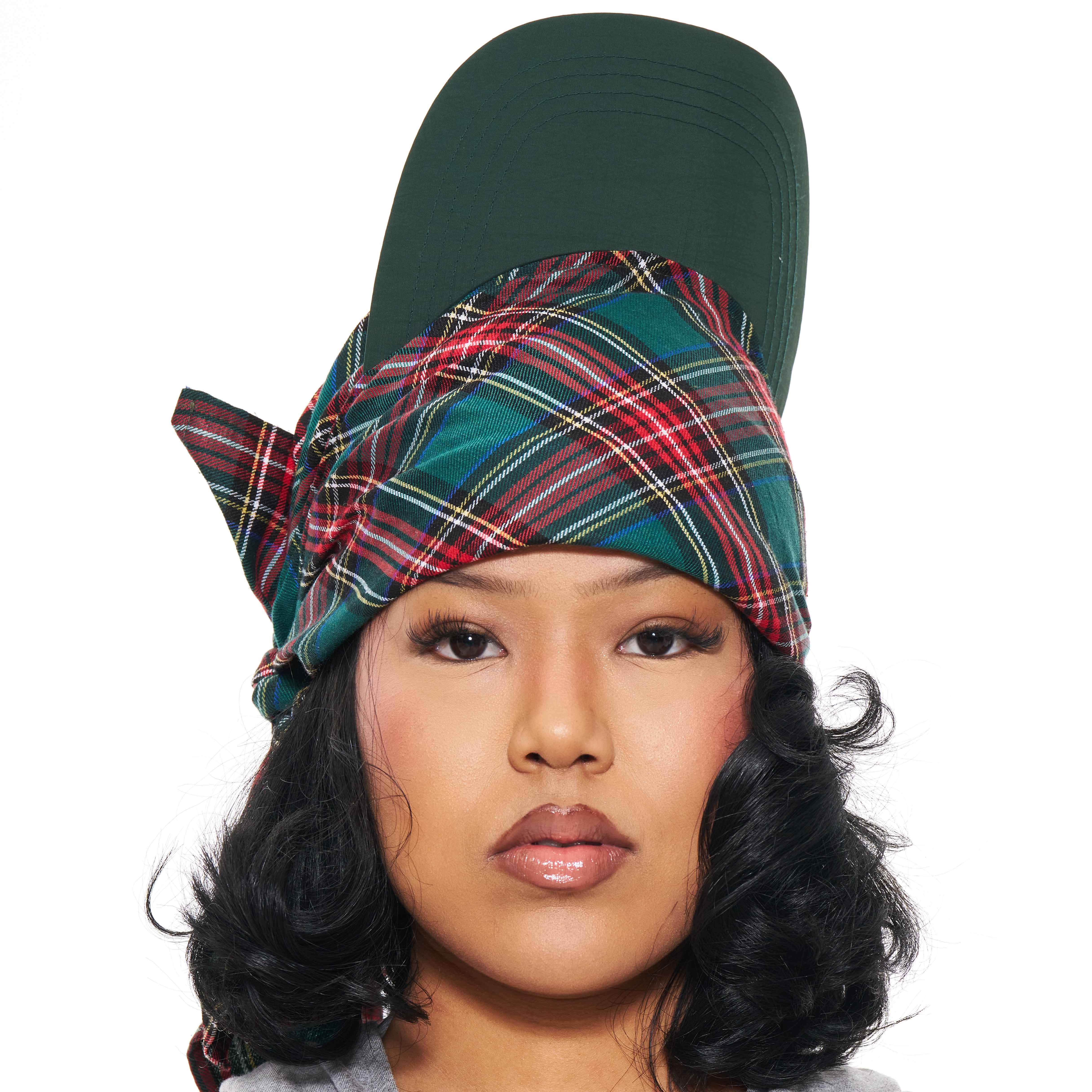 Hikage Tie Hat (GREEN/RED)