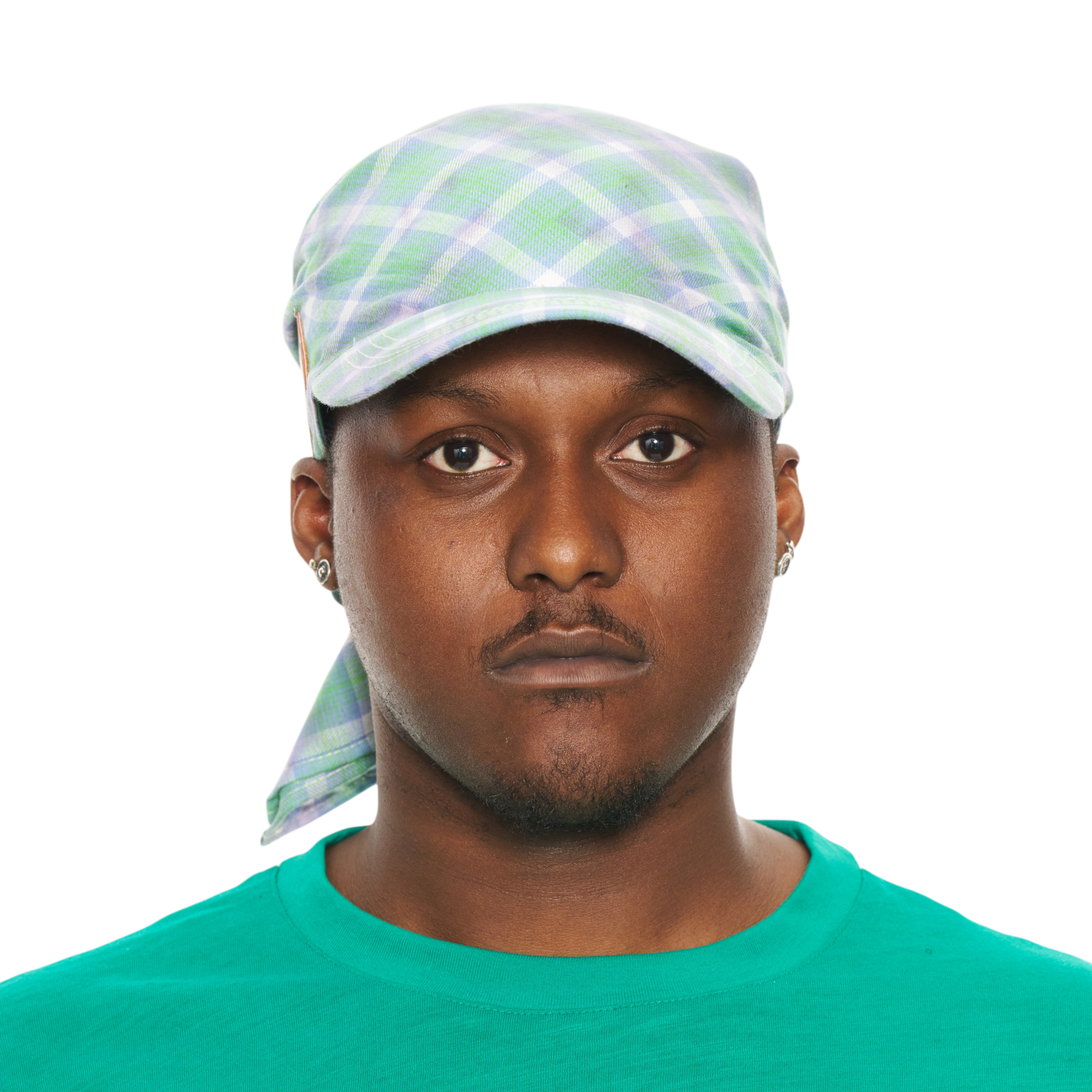 Hikage Tie Hat (BLUE PLAID)