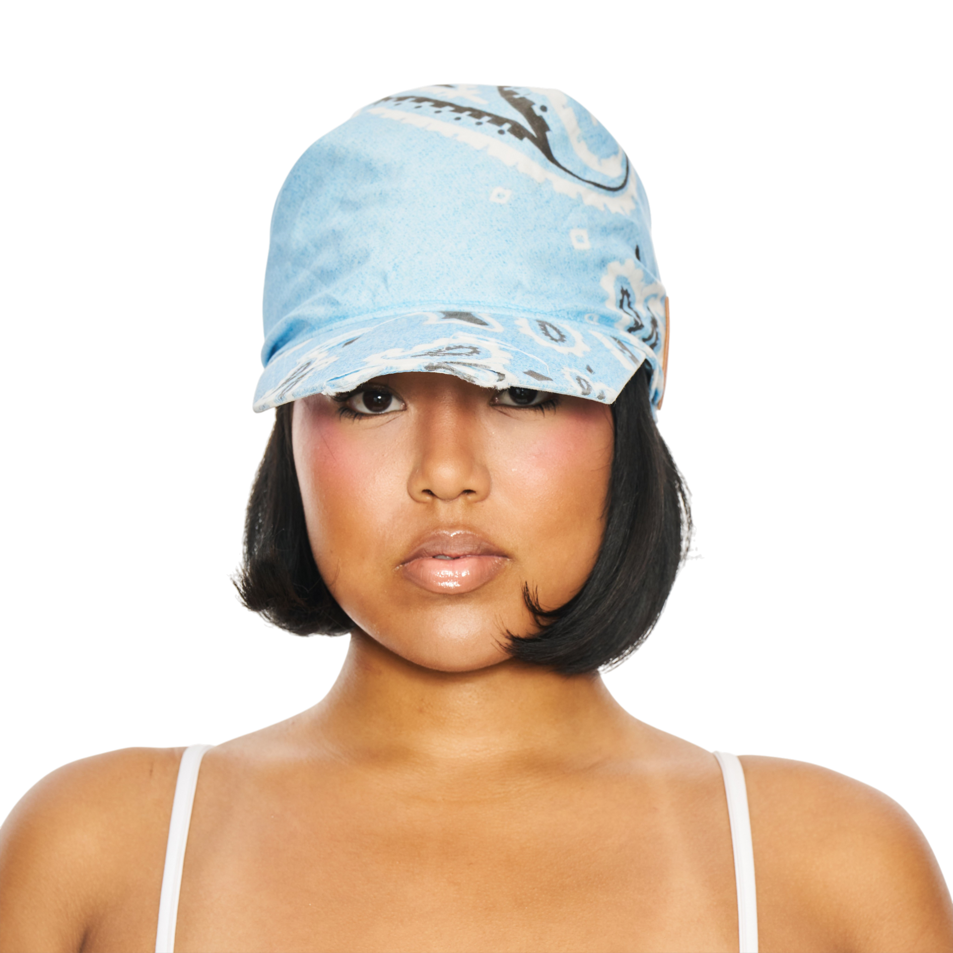 Paisley Hikage Tie Hat (Blue)