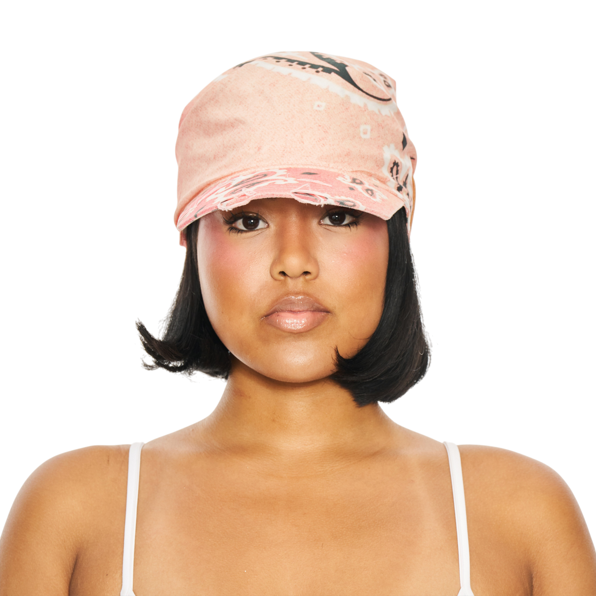 Paisley Hikage Tie Hat (Red)