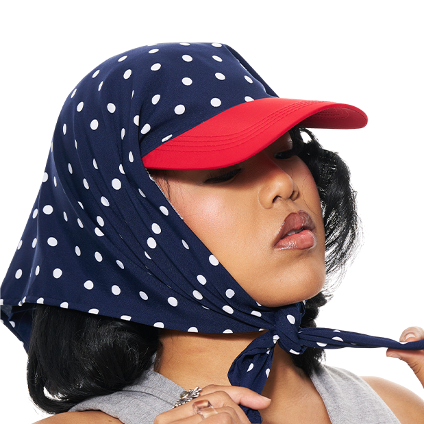 Hikage Tie Hat (BLUE DOT)