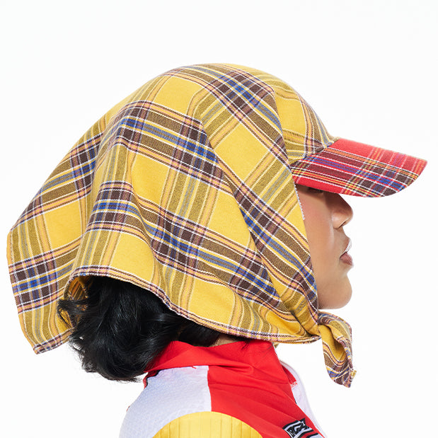 Hikage Tie Hat (YELLOW PLAID)