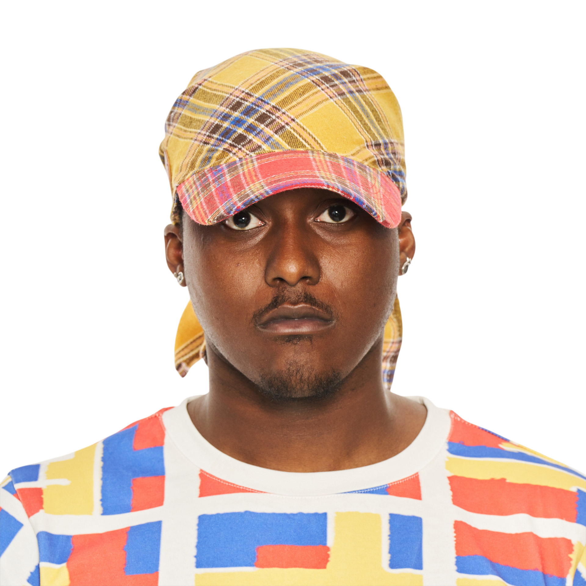 Hikage Tie Hat (YELLOW PLAID)