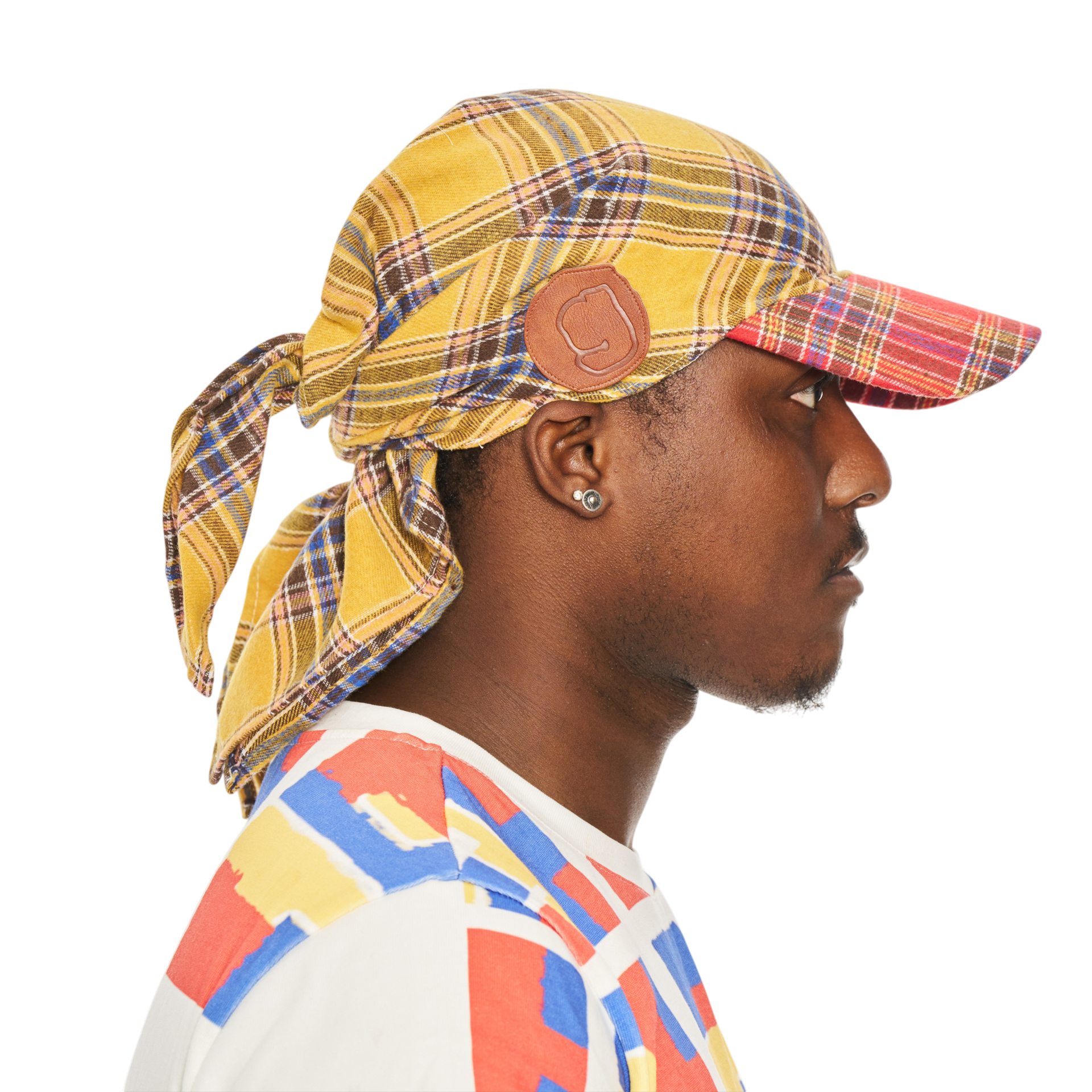 Hikage Tie Hat (YELLOW PLAID)
