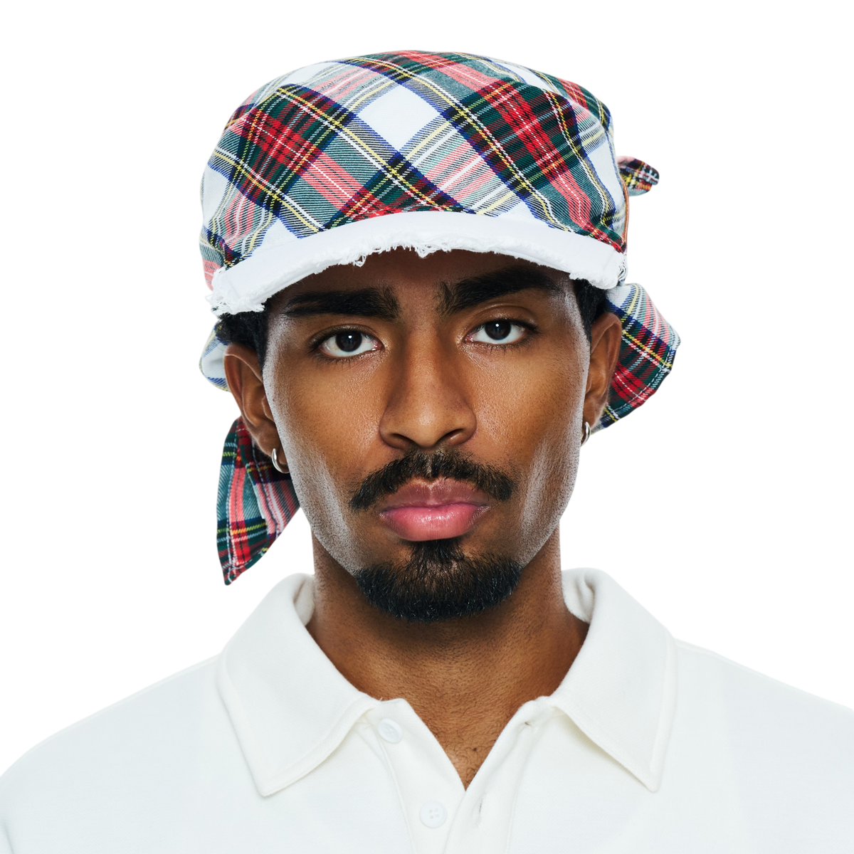 White/ Red Hikage Tie Hat