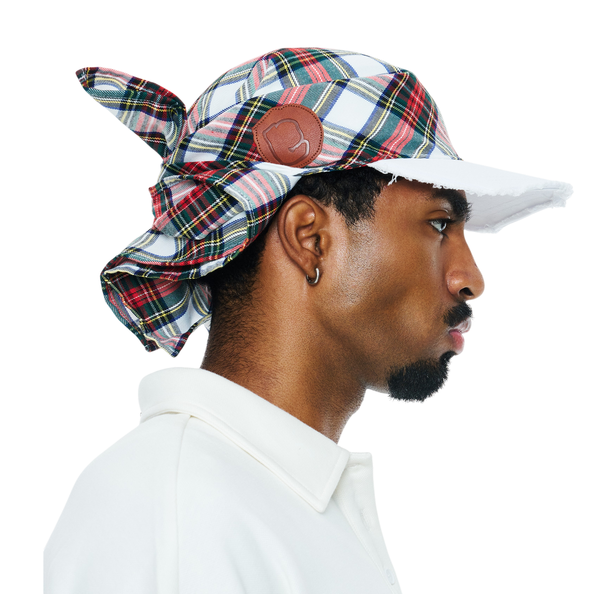 White/ Red Hikage Tie Hat